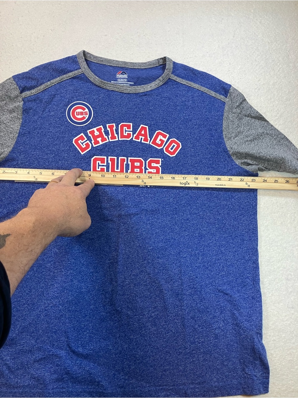 Majestic Chicago Cubs Short Sleeve Tee - Blue & Gray - Picture 4 of 6